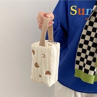 DC8 Bear Embroidered Cosmetic Bag Hand Carry Small Bag Women Cosmetics Storage Bag