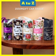 Doorgift Car Tissue with Box Door Kahwin Nikah Tunang Majlis Akikah Souvenier Facial Tissue Cylinder