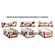 chocolate☾ﺴ﹍  KINDER BUENO DARK/CHOCOLATE/WHITE (T.2X30PCS)