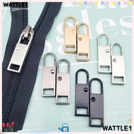 WTTLE 5pcs Metal Zipper Head Replacement Zipper Repair Kit Sewing Kit Metal Zip