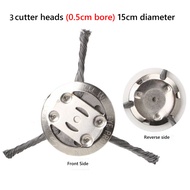 3-6Head Steel Wire Wheel Grass Trimmer Head Universal Weed Brush Head Lawnmover Power Tool Rust&Mos