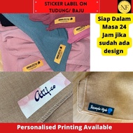 RoseStore🇲🇾 Sticker label Tudung / baju murah Iron on Label /  tagging Tudung jenama sendiri | sticker tudung