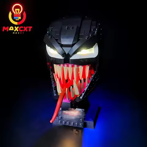 MAXCXT LED Light Set For LEGO 76187 Venom Mask Collectible DIY Decorative Lamp （Not Include Lego Bui