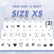 [SIZE XS 2] - Temporary tattoo 15 DAYS - waterproof, rubbing SIZE XS