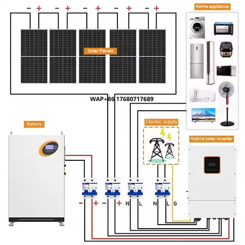 Complete Solar Energy System 5KW 10KW 20KW 30KW Solar Panel Kit Hybrid Off Grid Solar Generator for 