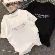 KAOS TSHIRT BAJU KPOP EXO EXO OBSESSION SABLON SILVER
