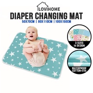 YH142SG Soft &amp; Waterproof Baby Diaper Changing Mat / Infant Crib Cot Bedsheet Protector Pad Cloth / Anti Urine