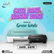 Canon Pixma E410 / E470 (wireless)  Compact All-In-One for Low-Cost Inkjet Printer :  Print/Scan/Cop