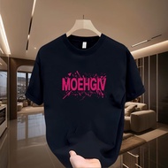 Elevendays Oversized T-Shirt Deep Illusions Black Cotton Boxy Fit Baju T Lelaki Casual Oversize Look