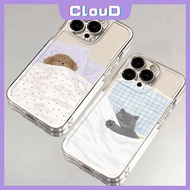Cute Puppy Kitten Sleep Case for Redmi 9T 12 9C 13C 12C 14C 10C 9 A1 10A 10 9AA2  Note 13 12 11 11s 