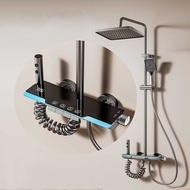 Household Gray Shower Set Hotel Bathroom Shower Shower Atmosphere Light Shower Full Set One Set