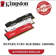Kingston HyperX FURY 8GB 3466MHz DDR4 CL19 DIMM (HX434C19FB2/8)