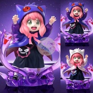 Figure Anya Forger Spy X Family Pokemon Hoodie Gengar Anya Costume Standing Box Action Figure Anime 