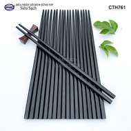 Japanese Chopsticks Ebony Wood VIP HAHANCO - CTH761