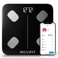 INEVIFIT Smart Body Fat Scale, Highly Accurate Bluetooth Digital Bathroom Body Composition Analyzer,