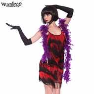 Women 1920s Great Gatsby Dress Gradual 5 Tiered Fringe Flapper Dress Costumes Sexy Strappy Party Dre