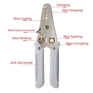 Stainless Steel Multi-functional Terminal Crimping Hand Tools Tools Cable Cutter Stripper Electrician Pliers
