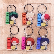 My Hero Academia Deku Bakugou Izuku Midoriya Cartoon Keychain Anime Character Acrylic Keyring Car Bags Handbag Gifts