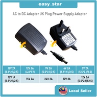 UK AC to DC Power Supply Adapter Converter