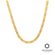Arthesdam Jewellery 916 Gold Flat Mesh Necklace Chain