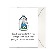 [Coisíní]  Funny Card for Dad Happy Birthday, Father’s Day rom daughter, son, all of us Bday gift fo