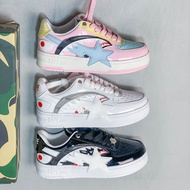 BAPE STA Color Matching Star Logo Sneakers Wear-Resistant Casual Shoes Men Women Same Style Real Sho