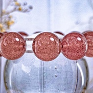 【大咪數星光草莓】天然高品士多啤梨水晶手串手鍊 一物一拍