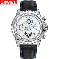 Smael SMER trend men's sports multifunctional luminous waterproof men's and women's Leather Quartz W