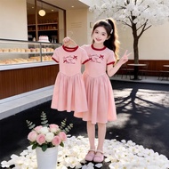Korean Version Children's Summer Dress Girls' One-Piece Dress Princess Dress One-Piece Dress One-Pie