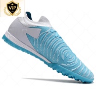 Professional Men's Football Boots TF Society Soccer Boots White Black Pink