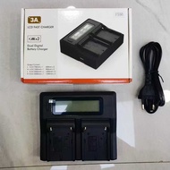 3A LCD Fast Charge Dual Charge Suitable for Multiple Cameras F550/FW50/FZ1/E6 Battery Charger