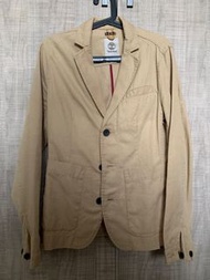 【Timberland】男款褐色多口袋西裝外套
