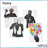 fixory 10pcs Archery Arrow Target Paper Arrow Field Point Shooting Practice Target Paper for Accesso