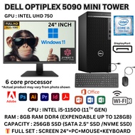 Dell OptiPlex 5090 MT i5-11500 11th Gen 16GB 256GB SSD Windows 11 Business School Desktop PC