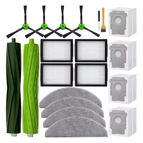 For IRobot Roomba Combo I5+ J5+ Accessory Kit - Roller Brush, Filter, Mop Pad, Vacuum Bag, Side Brus