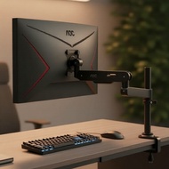 AOC AM700 Adjustable Desk Mount for 17–34 Inch Dual Monitors, Universal Home Office Stand AOC AM700 