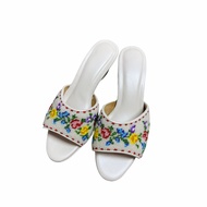 Size 5/Eur 36/23cm : Peranakan Nyonya Beaded Shoes Genuine Leather Large Beads