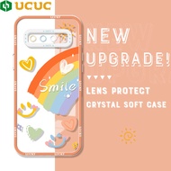 เคส UCUC สำหรับ Samsung Galaxy S10บวก S10 + ซัมซุง S20 FE 5G ซัมซุง S20พลัส S20 + เคสมือถือลายการ์ตูนสายรุ้งรักมุมมองคริสตัล