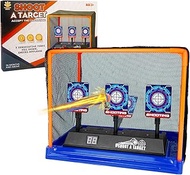 EKIND Electronic Shooting Target Scoring Auto Reset Digital Targets with Support Cage Compatible for Nerf Guns Toys, Ideal Gift Toy for Kids
