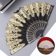 Chinese Folding Fan Traditional Chinese Dance Art Chinese Decorative Souvenir Fan Beautiful Wave Fan