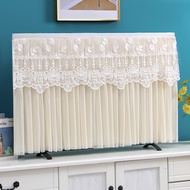 Lace TV Cover Elastic Dustproof Cover Wall Mount Desktop TV Screen Protector Home Decoration
