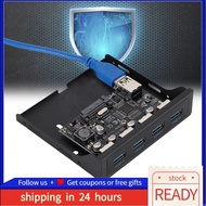 newlanrode ASHATA USB Front Panel PCI-E to 4xUSB3.0 for Chip Floppy Bay Adapter Expansion Riser Card