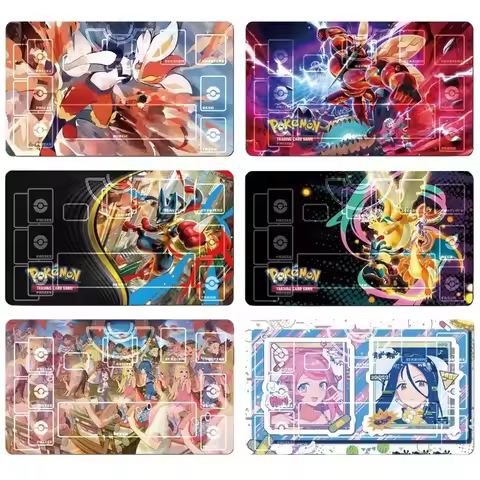600x350mm PTCG Mew MegaCharizard DIY Trading Card Playmat Lucario Snorlax Lillie 2mmNoSeamEdge Playe