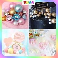 [COMBO 5] Set of 3 foam cake decoration balls, Set of 3 plastic balls size 3x4x5cm for birthday cake