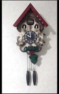 日本麗聲 4MJ418-R06 咕咕鐘 鳥屋鐘 掛墻鐘 時鐘 Rhythm Cuckoo Clock
