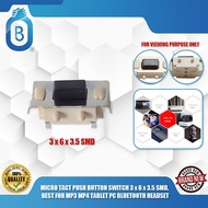 MICRO TACT PUSH BUTTON SWITCH 3x6x3.5 SMD, BEST FOR MP3 MP4 TABLET PC BLUETOOTH HEADSET