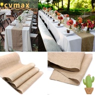 CYMX Vintage Table Runner Party Decoration Burlap Hessian Country Burlap Chair Sashes