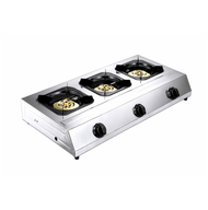 P&P CLOSE เตาแก๊สแบบตั้งพื้นหน้าสแตนเลส 3 หัวเตา DARNELL CG-02