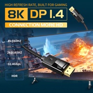 Jasoz 8K DisplayPort Cable 1.4 8K 60Hz 4K 144Hz HDR 165Hz Display Port Audio Cable for Laptop PC Gam