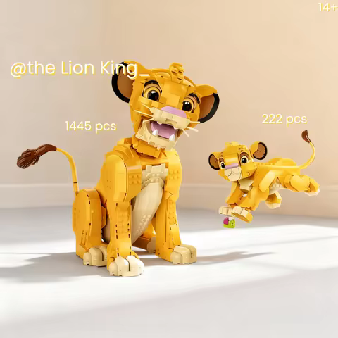 Big Save Animal Cub King Simba 43247 43243 Model Puzzle Building DIY Kid's Assembly Creative Birthda